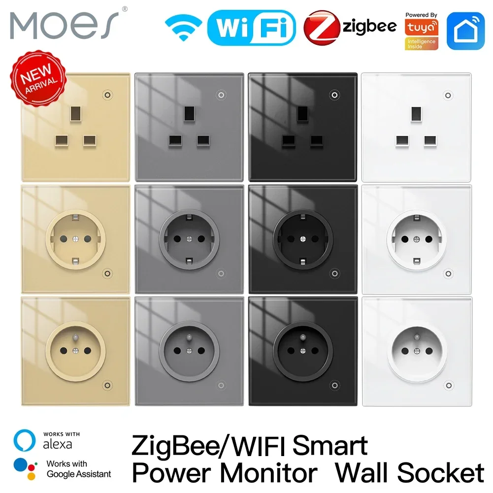 Smart Home Living - Moes ZigBee soket dinding, WIFI Panel