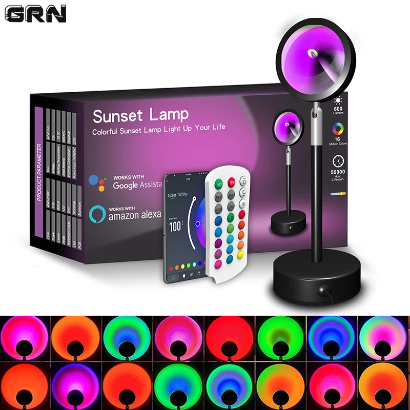Smart Home Design - Lampu matahari terbenam LED pintar, kontrol