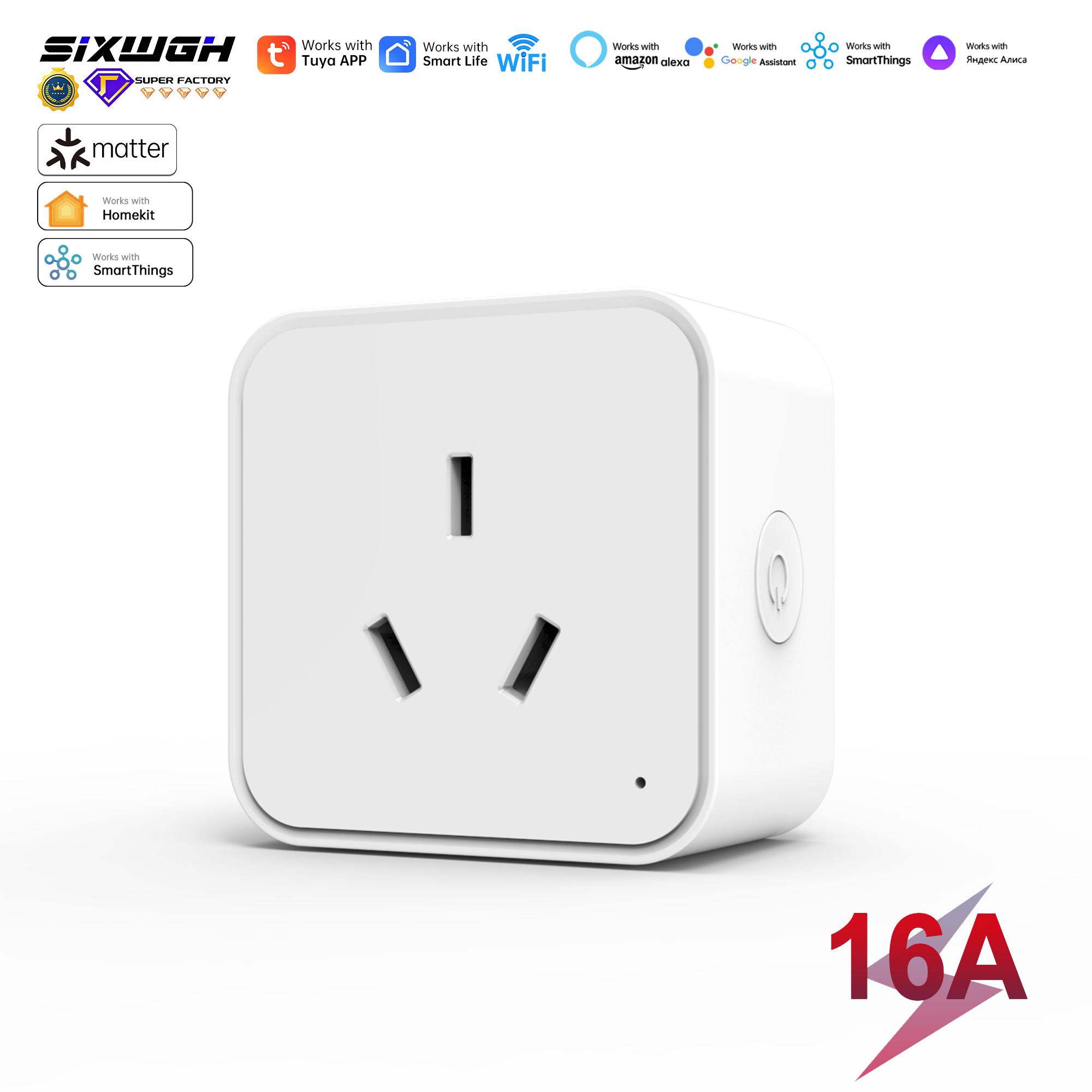 Smart Home Energy App - Matter Smart Plug AU Socket Pemantauan