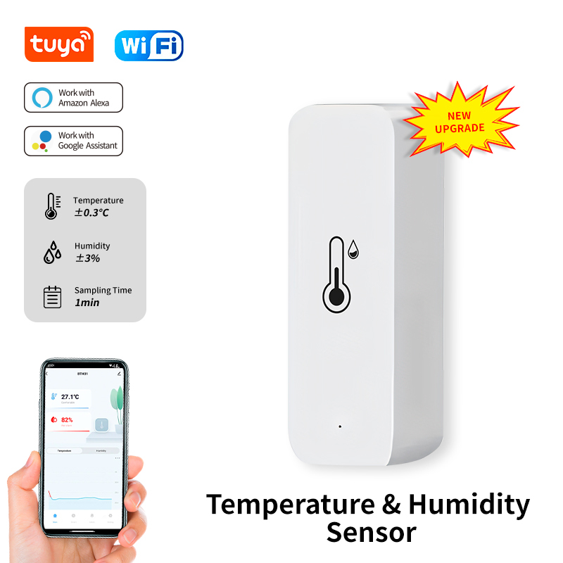 Smart Home Design - Tuya Sensor suhu dan kelembaban WiFi,