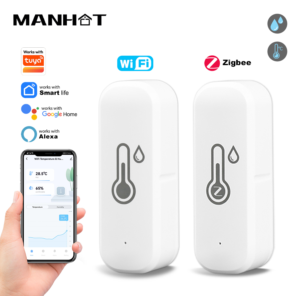 Smart Home Design - Sensor Suhu dan Kelembapan Pintar MANHOT