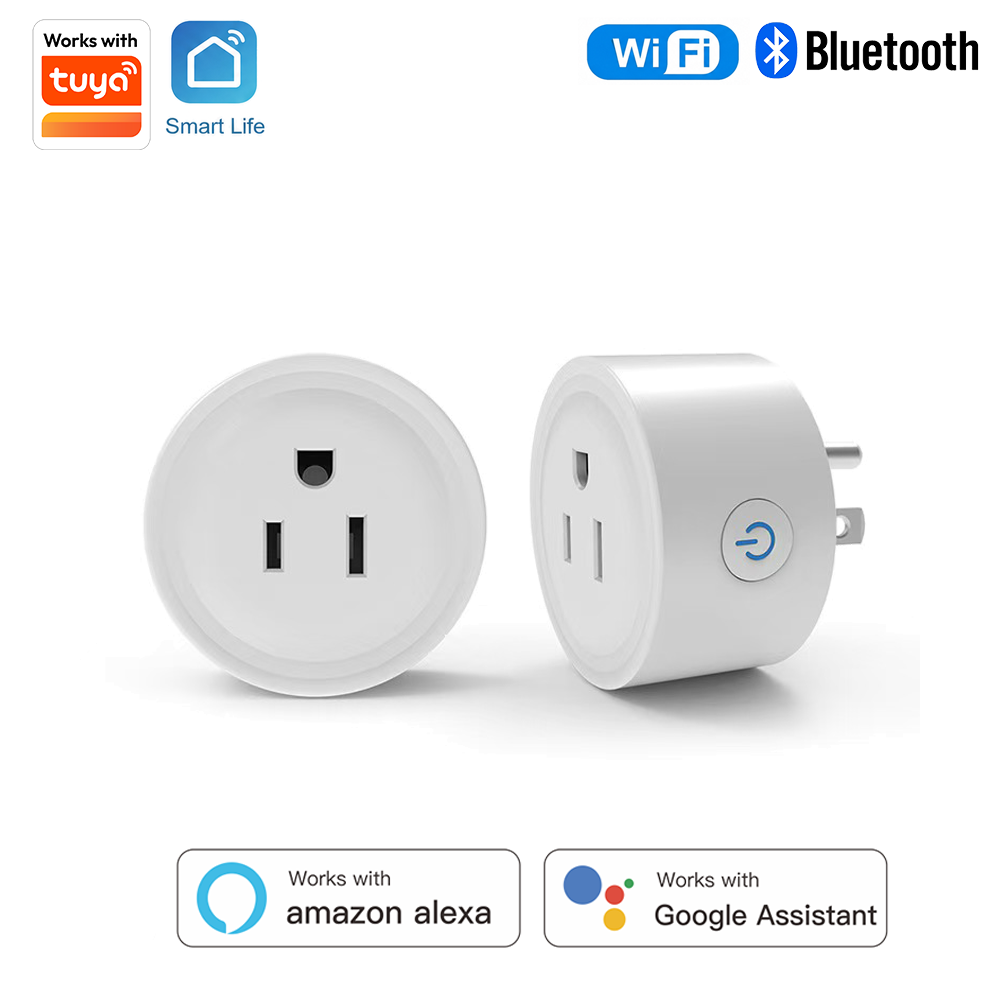Smart Home Devices - Stop Kontak Pintar Bulat Tuya US-Spec