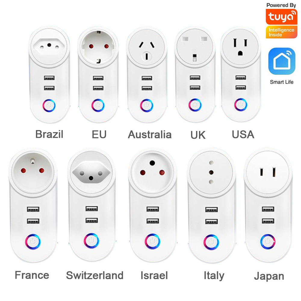 1 buah colokan daya WIFI 2.4G, - Smart Home Energy App ulasan dan harga