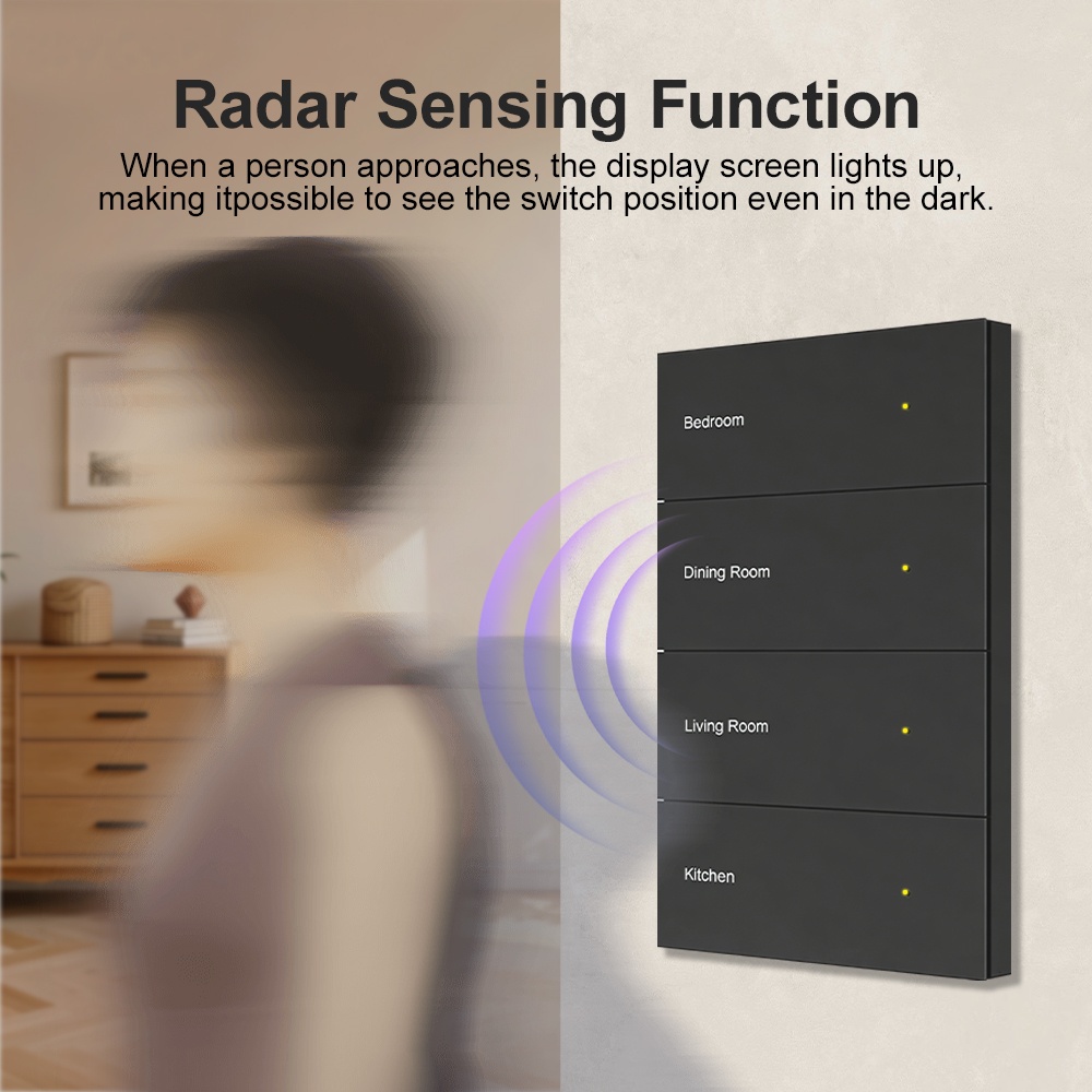 Manhot DIY Name Switch Zigbee  - Smart Home Voice Control ulasan dan harga