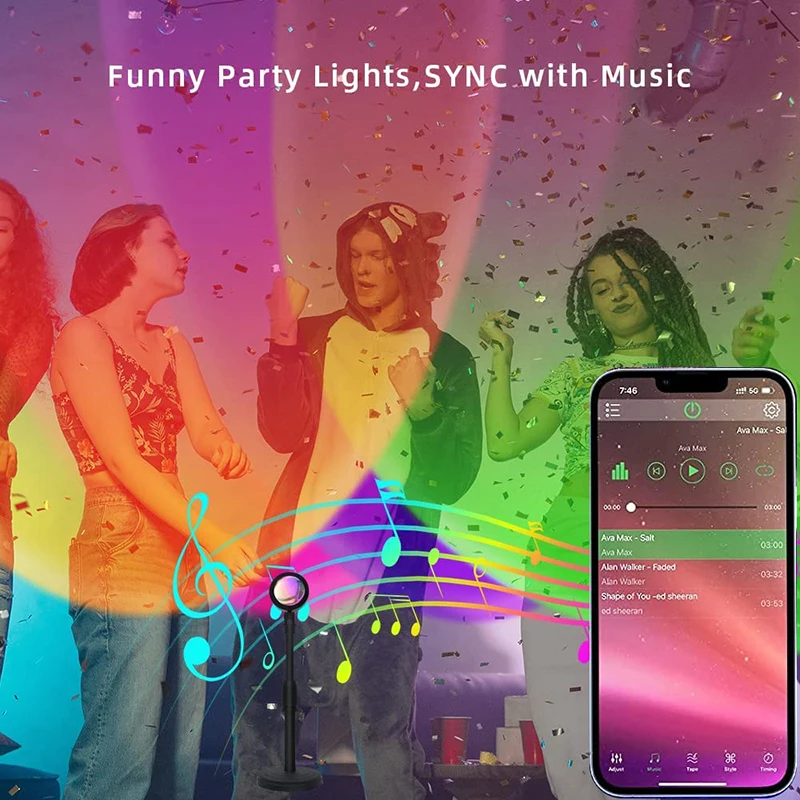Lampu matahari terbenam LED pi - Smart Home Design ulasan dan harga