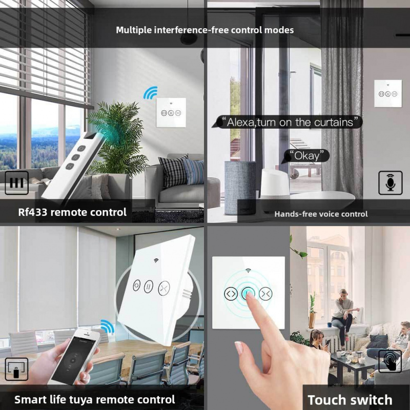 Saklar Tirai WiFi - Kontrol Ja - Curtain Motor ulasan dan harga