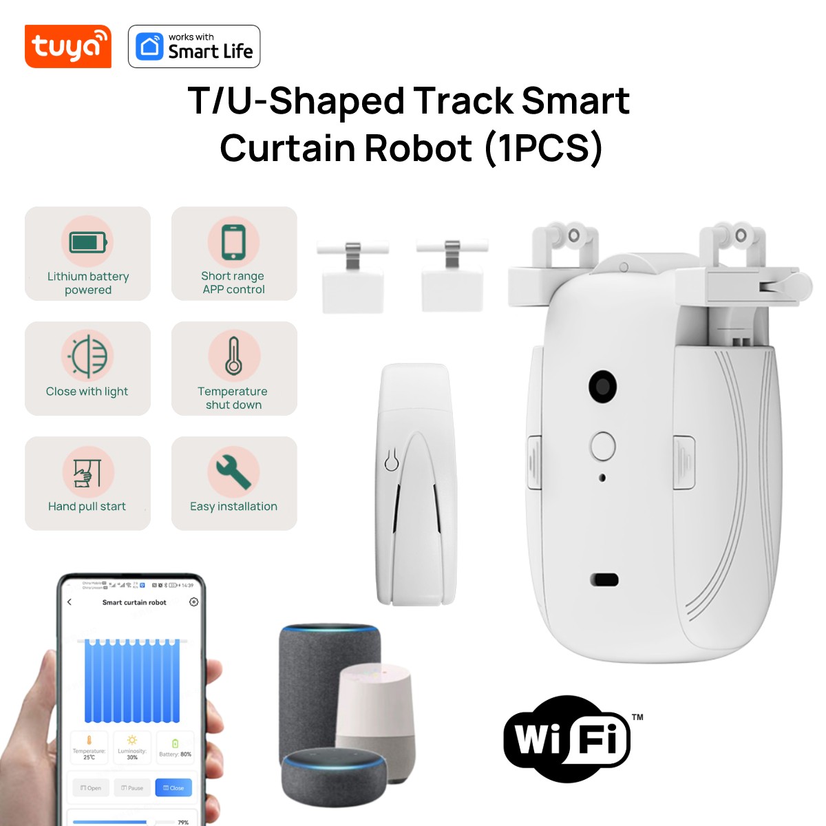 Robot tirai WiFi cerdas Tuya ( - Smart Home Living ulasan dan harga