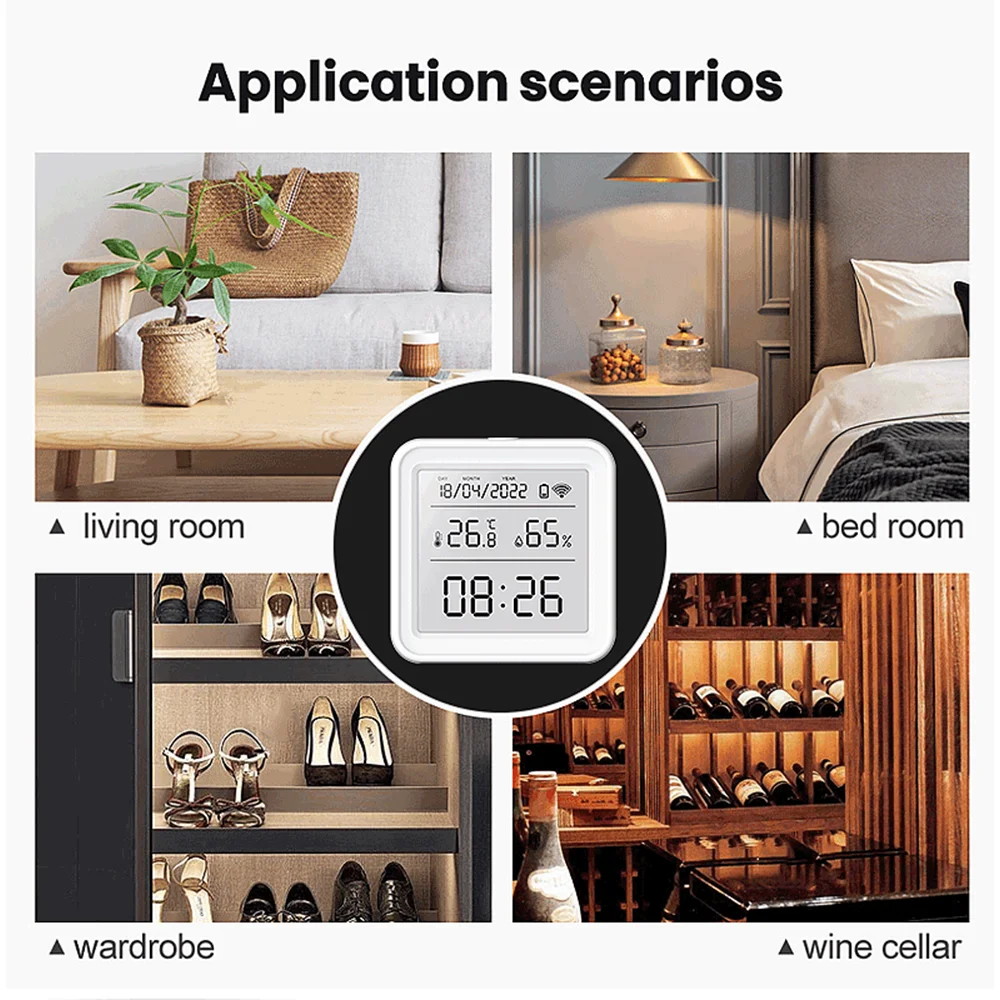 Zigbee Tuya termometer detekto - Smart Home Design ulasan dan harga