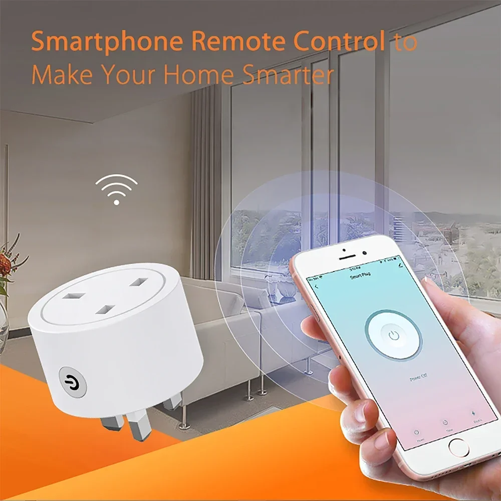 Zigbee Smart Plug 16A Soket UK - Smart Home Energy App ulasan dan harga