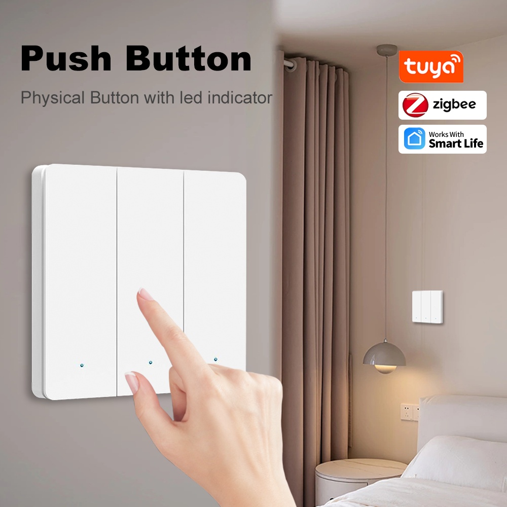 Smart Life ZigBee Saklar Tombo - Smart Home Voice Control ulasan dan harga