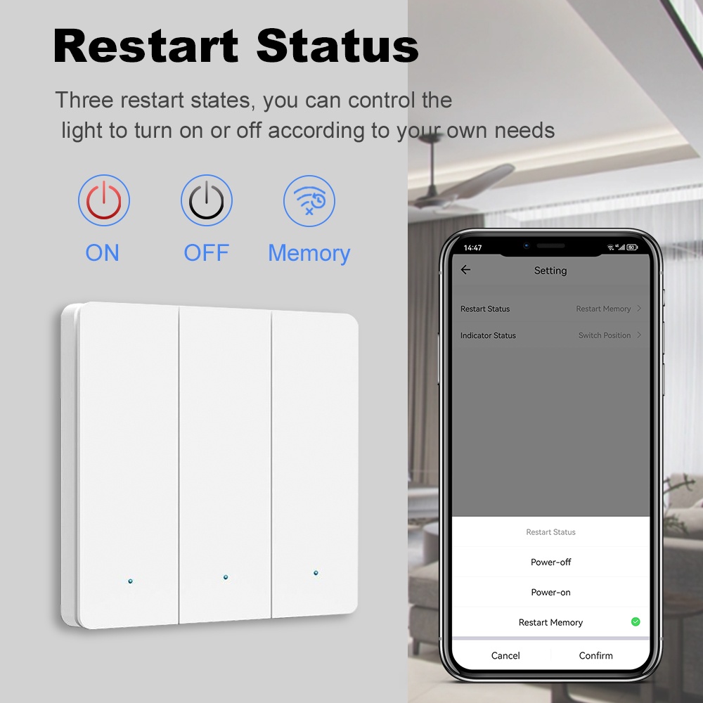 Smart Life ZigBee Saklar Tombo - Smart Home Voice Control ulasan dan harga