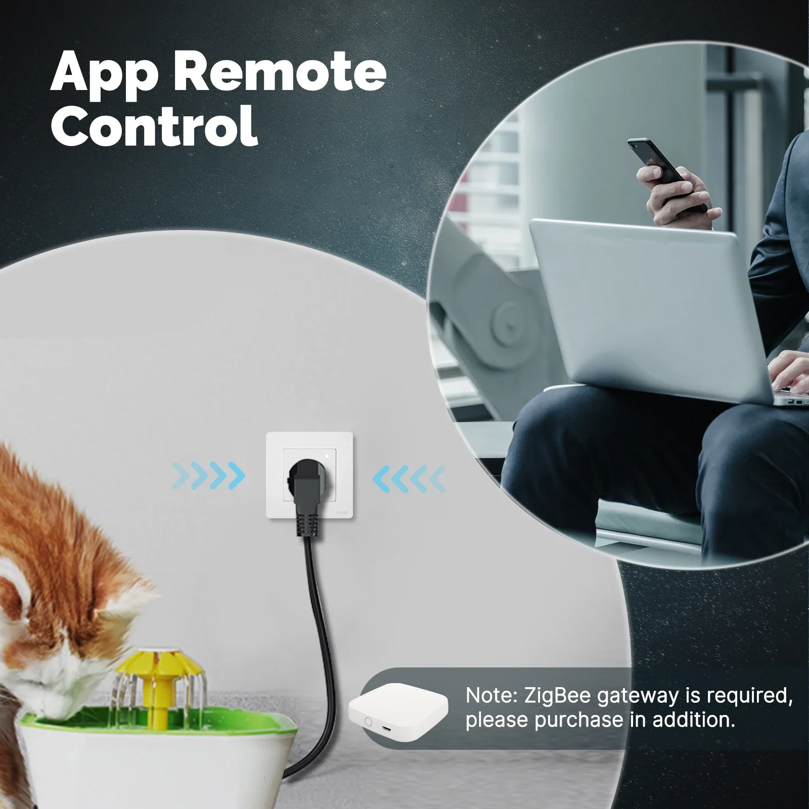MOES Tuya ZigBee soket pintar  - Smart Home Energy App ulasan dan harga