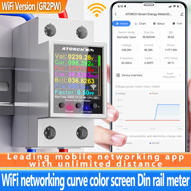‌ GR2PWS Tuya WiFi Smart Din R - Smart Home Energy App ulasan dan harga