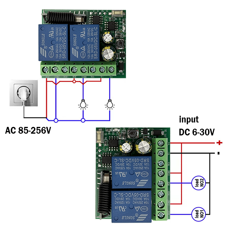 DC 12V 24V AC 220V RF433 2CH M - Curtain Motor ulasan dan harga