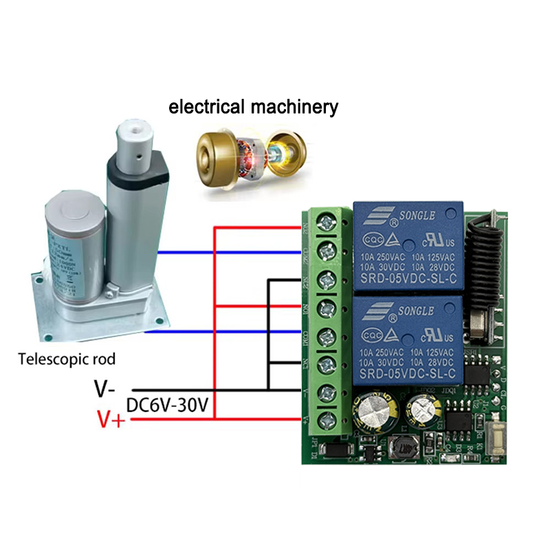 DC 12V 24V AC 220V RF433 2CH M - Curtain Motor ulasan dan harga