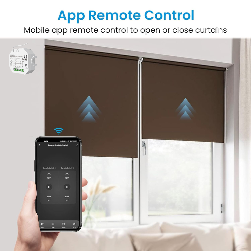 Saklar Tirai Pintar untuk Moto - Smart Home Voice Control ulasan dan harga
