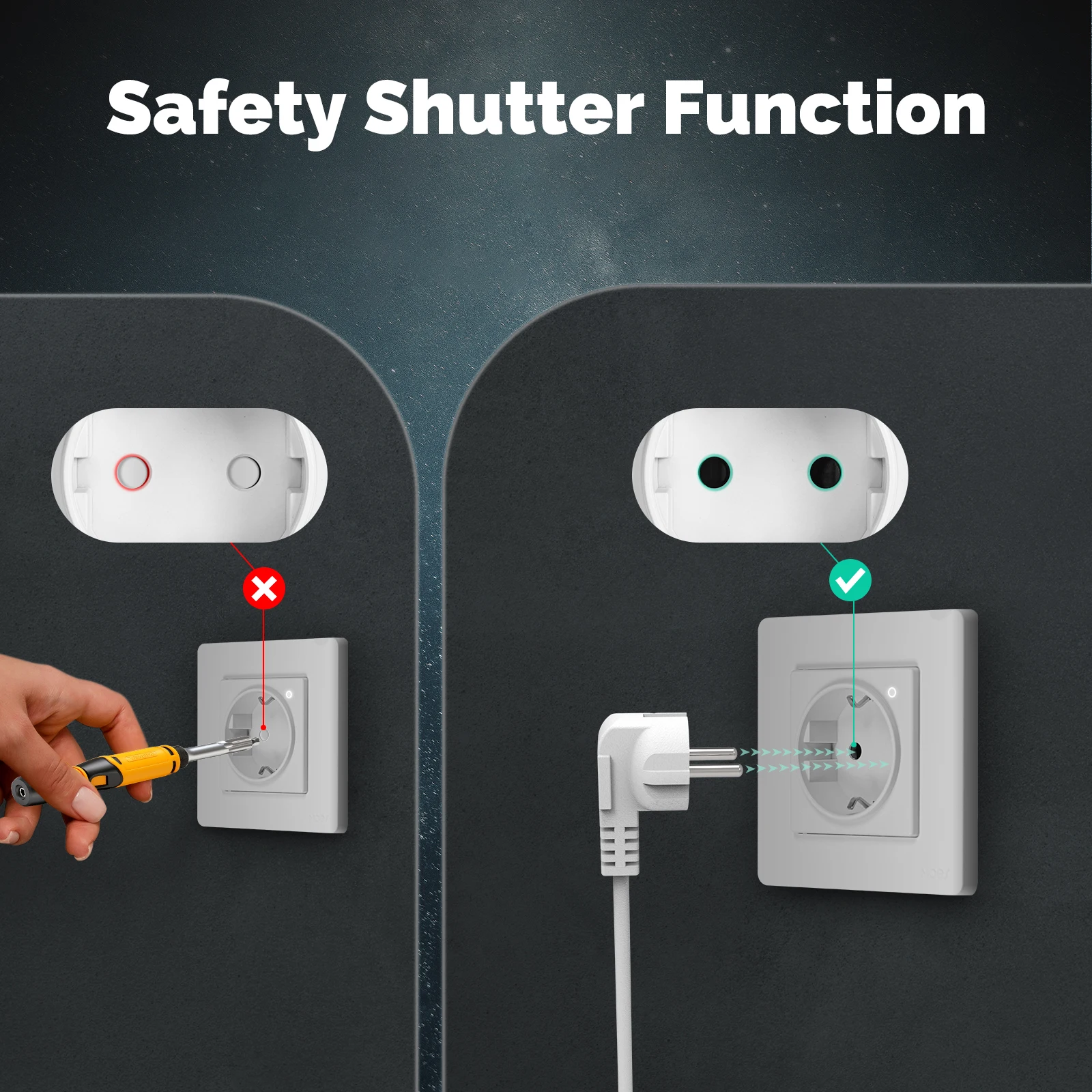 MOES Tuya ZigBee Soket Dinding - Smart Home Energy App ulasan dan harga