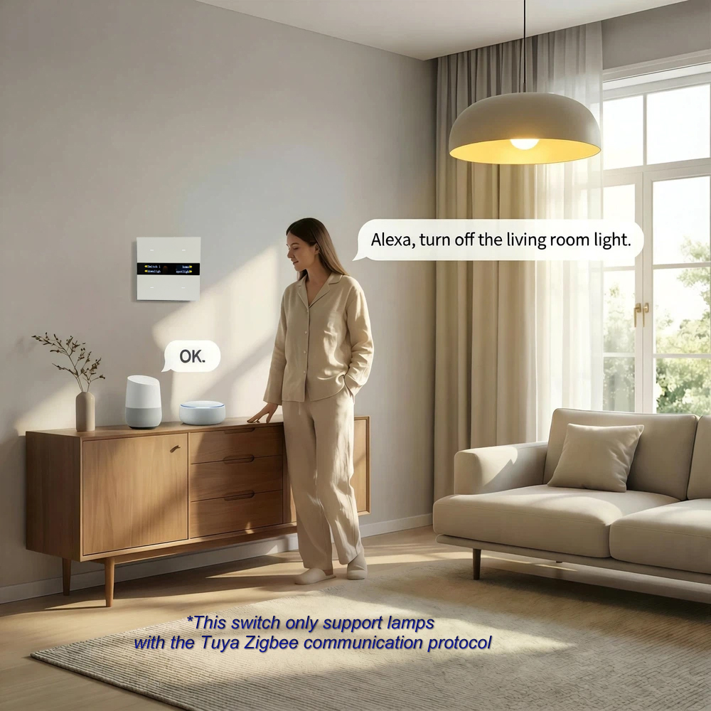 Panel Saklar Pintar Zigbee M8  - Smart Home Design ulasan dan harga