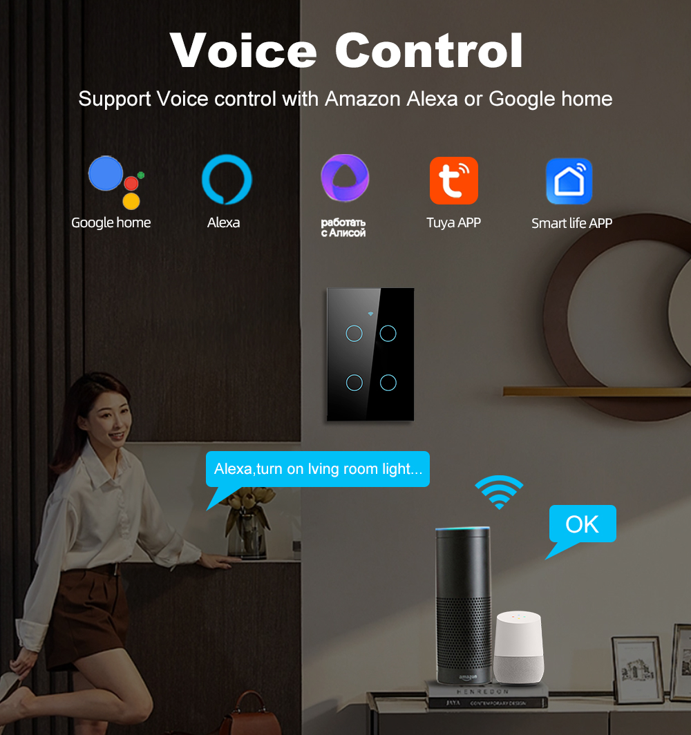 Smart Life Wifi+Bluetooth Touc - Smart Home Design ulasan dan harga