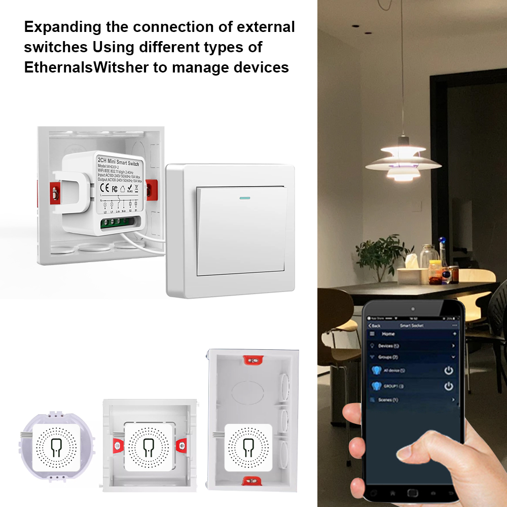 Sakelar Pintar Tuya 2 Arah 2Ga - Smart Home Voice Control ulasan dan harga
