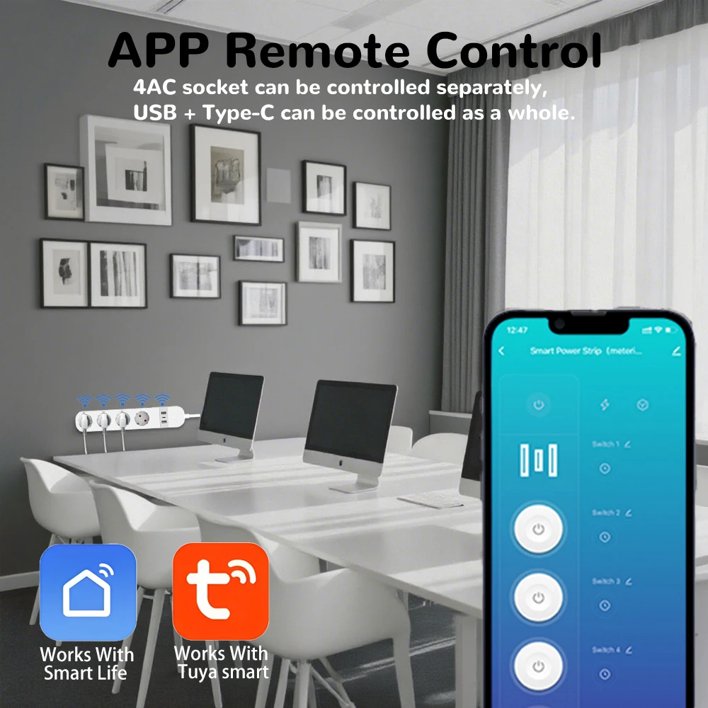 BORUIDAPLS EU Plug WiFi Smart  - Smart Home Energy App ulasan dan harga