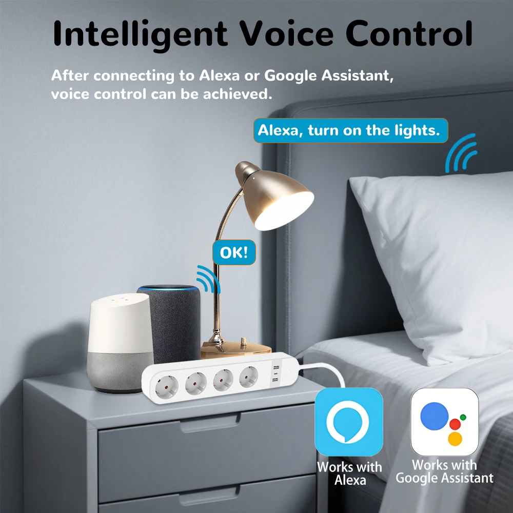 BORUIDAPLS EU Plug WiFi Smart  - Smart Home Energy App ulasan dan harga